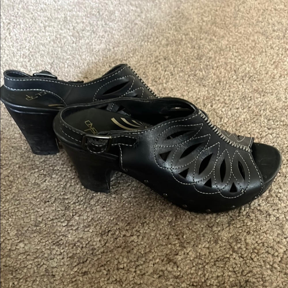 Dansko Rowena Black Women's Heels Size 39